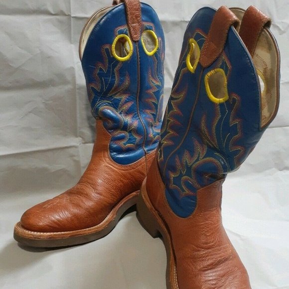 Boulet Canada Other - Boulet Canada Leather Cowboy Boots SZ 9 Blue/Brown